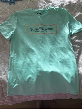 Quiksilver Mint Green Logo Tee